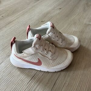 Nike Kids Cream and Pink Sneakers